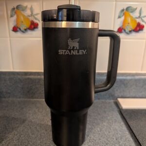 Stanley Matte Black Travel Tumbler with Handle